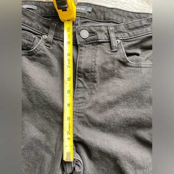 Frank & Oak Debbie skinny jeans black wash high rise 99% cotton - Picture 15 of 16